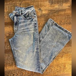 Flare Leg, High Waisted Jeans